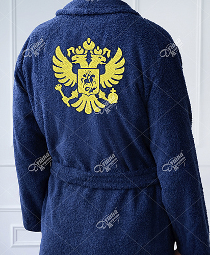 Именные халат с вышивкой фамильный герб 1 в Екатеренбурге
